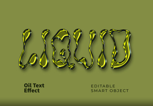 Oil Text Effect