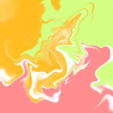 Abstract marble background with pink, white, orange and green color variations is very suitable for website headers, landing pages, social media templates, presentation backgrounds, branding