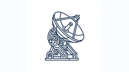 Satellite Dish Antenna Technology Communication Signal Receiver. © Ramdani