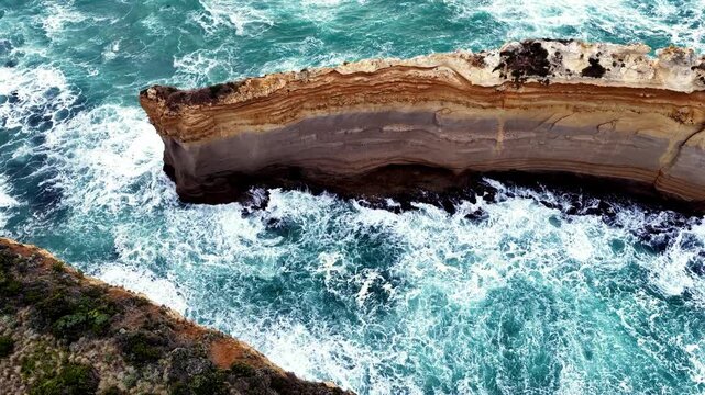 Lookout on Great Ocean Road Twelve apostles marine park scenic coast of Australia.