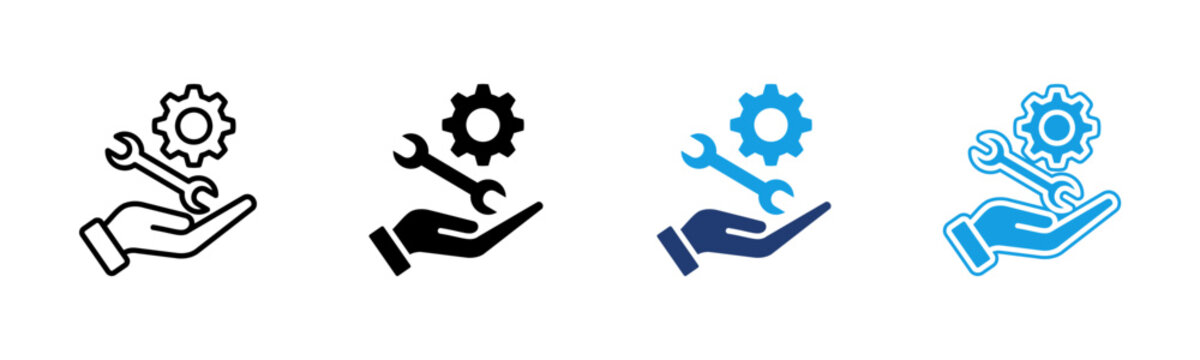 Tech Support icon multiple style collection