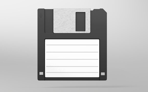 Black floppy disk, product design