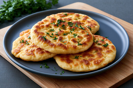 Uruguay fried flatbread named Torta Frita on the table