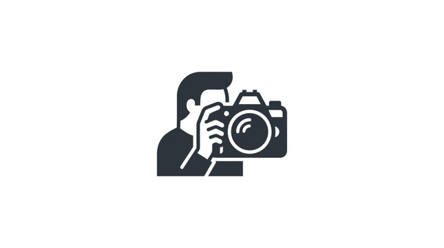 Man holding a digital camera.