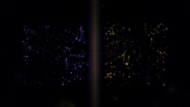 Quantum Entanglement Technology Animation - Paired Particle Physics Connection 4K Loop