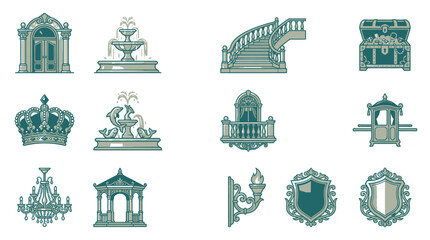 Collection of Architectural Elements and Decorative Motifs. © Ahmad