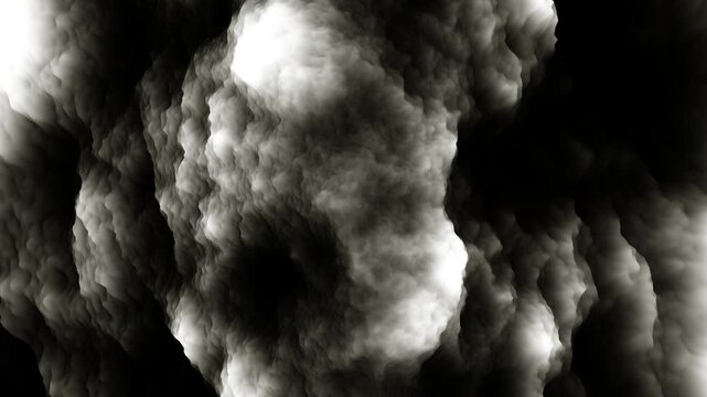 Dynamic abstract smoke and atmospheric motion textures undulating on a dark background. Perfect for creative luma matte masking and artistic title sequences.