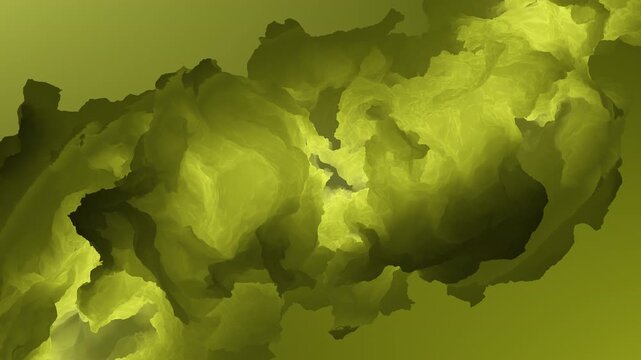 Abstract fluid visualization of green plant leaves and shifting organic shapes. Perfect for environmental branding, sustainability clips, and natural tech designs.
