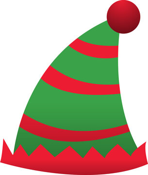 Christmas Elf Hat Illustration