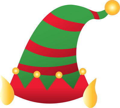 Christmas Elf Hat Illustration
