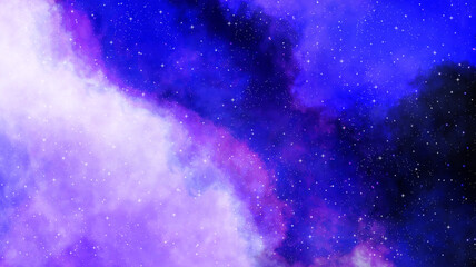 abstract blue background with clouds © Mikky