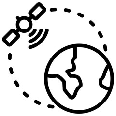 Satellite Orbit Icon © ali