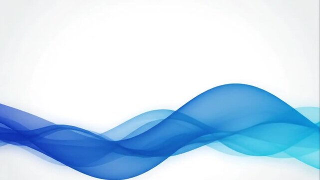 Blue wave abstract background design element.