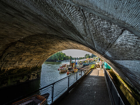 View Under Richmond Bridge To Anchorage