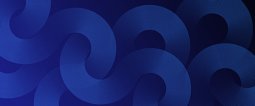 Blue abstract background. Geometric lines pattern. Modern shiny blue gradient lines. Futuristic technology graphic design. Suit for business, cover, header, wallpaper, corporate, website, flyer