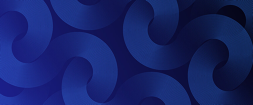 Blue abstract background. Geometric lines pattern. Modern shiny blue gradient lines. Futuristic technology graphic design. Suit for business, cover, header, wallpaper, corporate, website, flyer