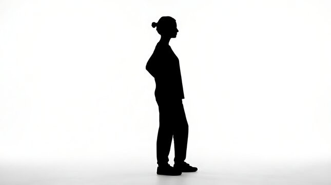 Minimal Female Silhouette Pose