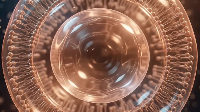 Phospholipid vesicle core maturation and liposome biological encapsulation