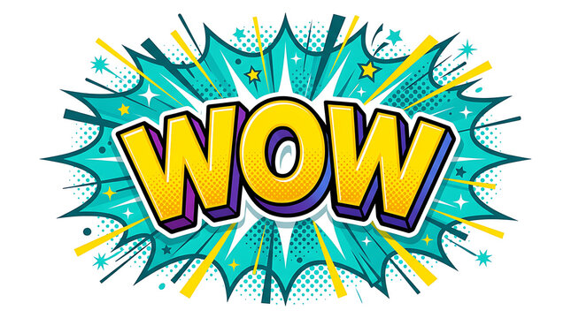 Wow Comic Book Explosion Burst 1.