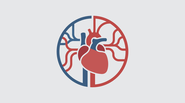 Cardiovascular System Flat Icon