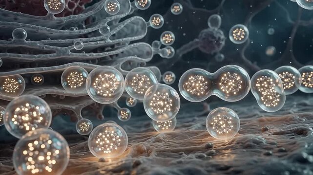 Trans Golgi network secretory vesicle budding and intracellular cytophysiology