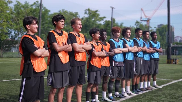 Youth football team, possessing sportsmanship, determination, and physical strength, will train and compete on outdoor fields under the supervision of dedicated coaches or trainers to develop teamwork