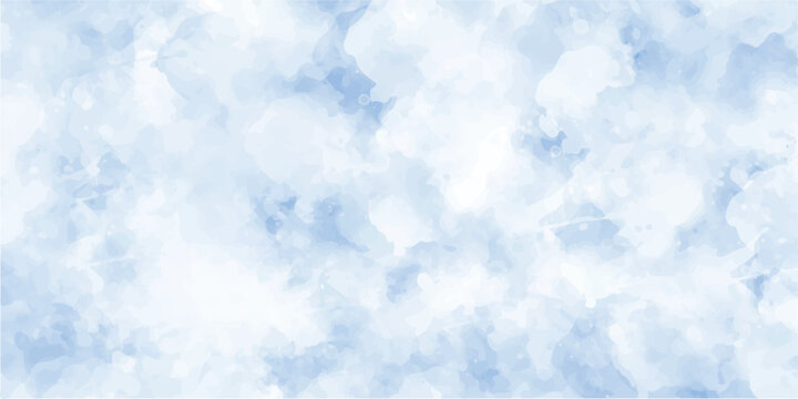 Set of watercolor Soft Blue circles brash, Vector watercolour texture, Ink paint brush stain, It is drawn by hand transparent background