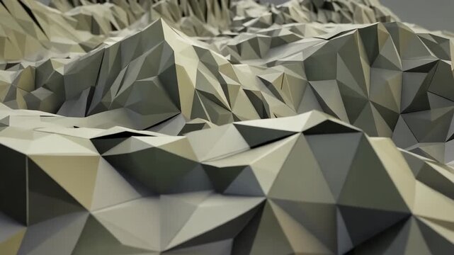 Abstract Polygonal Landscape Terrain Background