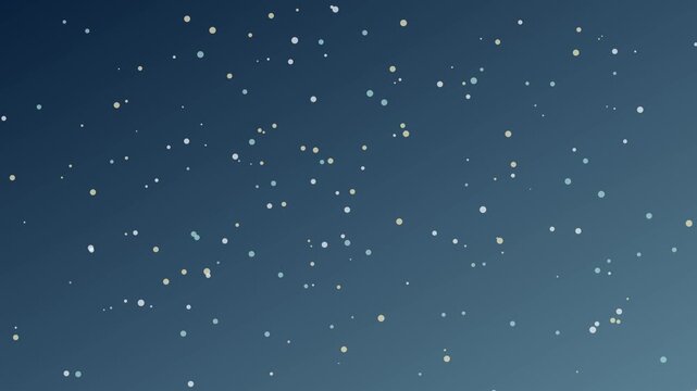 Abstract floating particles background, soft bokeh light orbs on blue gradient, motion overlay for presentations