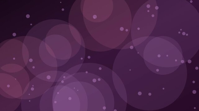 Abstract purple bokeh background, with floating particles, and soft glowing, circles violet