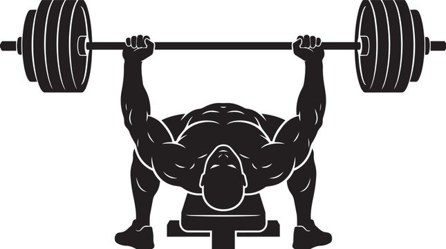 Fitness Workout Exercise and Artificial Intelligence Technology Silhouette Vector Collection