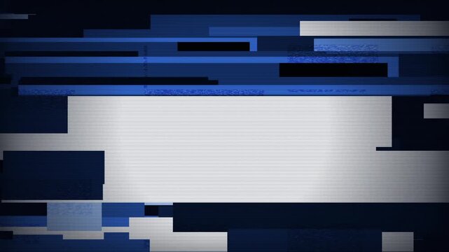 Abstract Digital Glitch Art and Corrupted Signal Display Interference