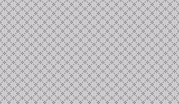 Seamless repeating geometric diamond pattern in monochrome grey and white