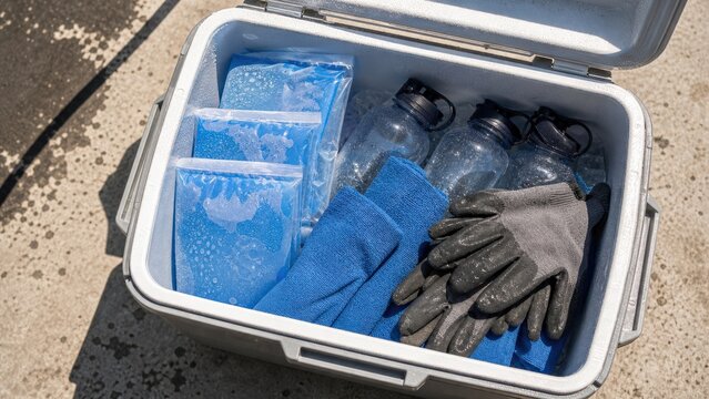 Heat Stress Worker Cooler Cold Pack Detail