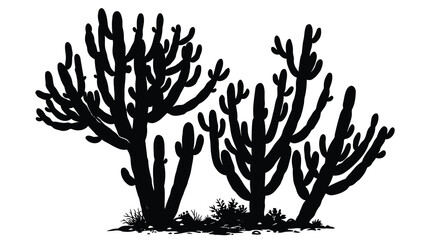 Black coral reef illustration © SanjidaSultana