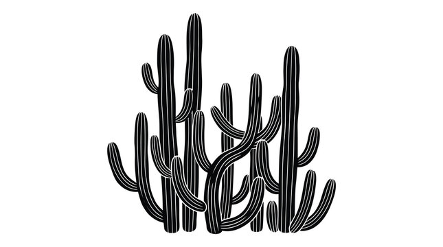 Black metal coat hooks in cactus design