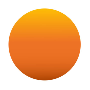 orange button vector illustration