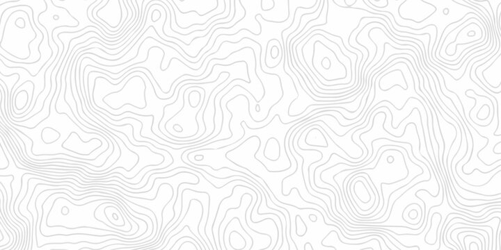 Geometric gray topography map contour line elegant elevation area paper design creating organic terrain spiral lines pattern.