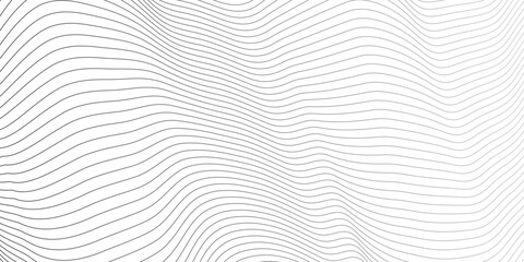 Obraz premium Abstract wave flow swoosh dynamic energy sound tech flow element smooth line pattern. minimalist futurist music and sound wavy gradient line vector flowing gray light isolated background.