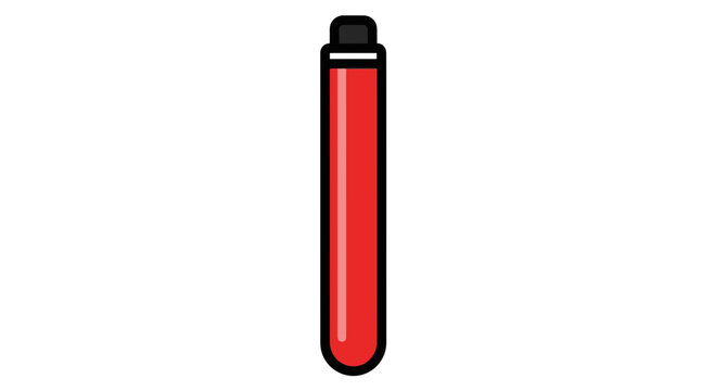 Red electronic cigarette or vape device