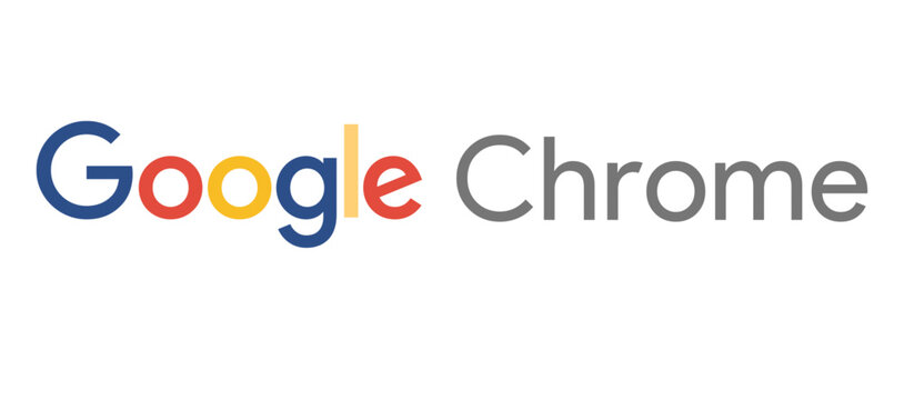 Google chrome logo vector.