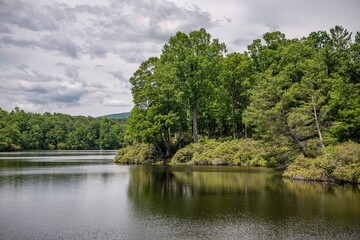 Fototapeta premium price lake, blue ridge parkway, NC