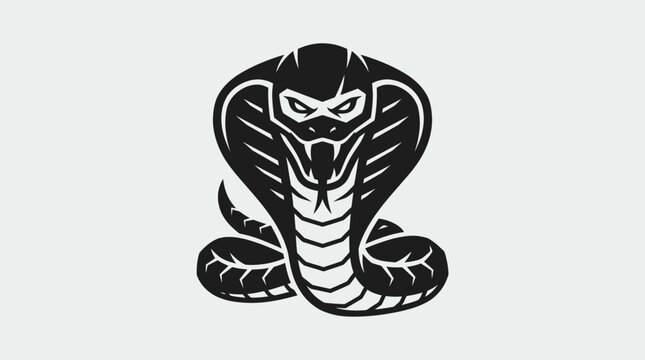 Black and white cobra head.