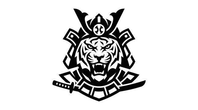 Tiger Head Logo Emblem Design.