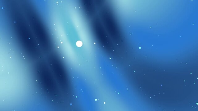 Abstract blue space background with glowing stars and gradients