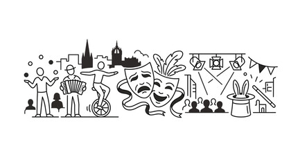 Entertainment and Performance Art Illustration © Arga Pratama