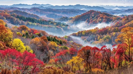Beautiful mountain scenery during the day