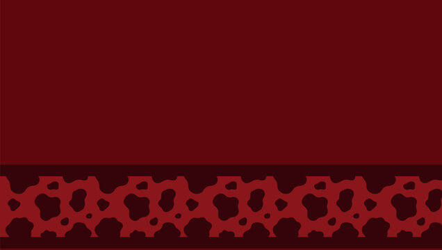 Abstract Red Pattern Background With Repeating Organic Shapes