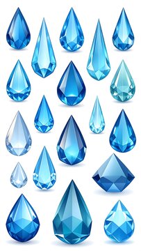 Abstract geometric blue triangle pattern design.