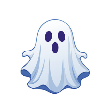 Cartoon ghost vector illustration